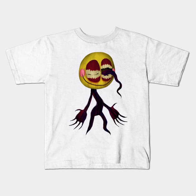 smiley! Kids T-Shirt by Carboardcat